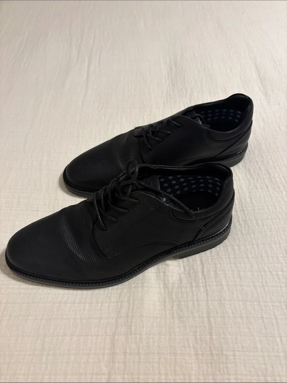 Ashford Hayes Classic Black Boy's Lace-Up Dress Shoes